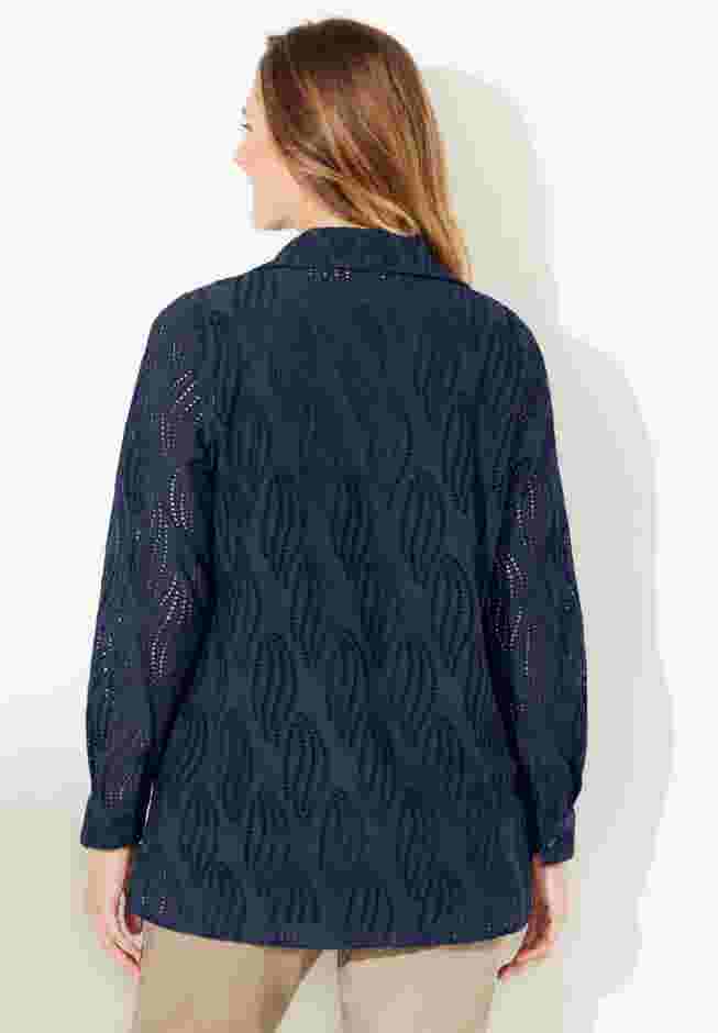 Eyelet Buttonfront Blouse image number 1