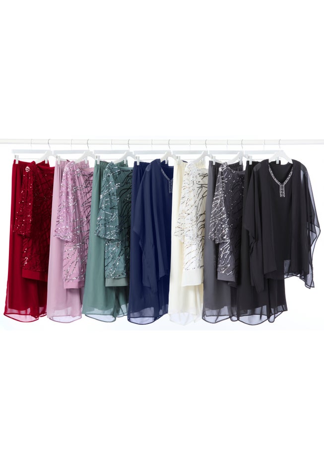 Sequin Chiffon Duet Blouse image number 5