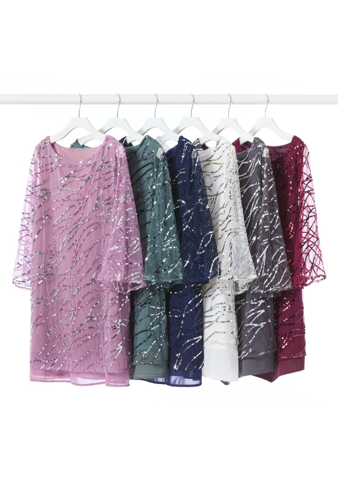 Sequin Chiffon Duet Blouse image number 1