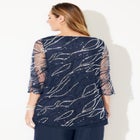 Sequin Chiffon Duet Blouse image number null
