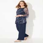 Sequin Chiffon Duet Blouse image number null