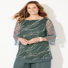 Sequin Chiffon Duet Blouse image number null