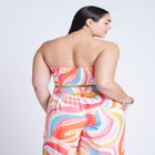 Printed Scarf Top image number null