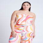 Printed Scarf Top image number null