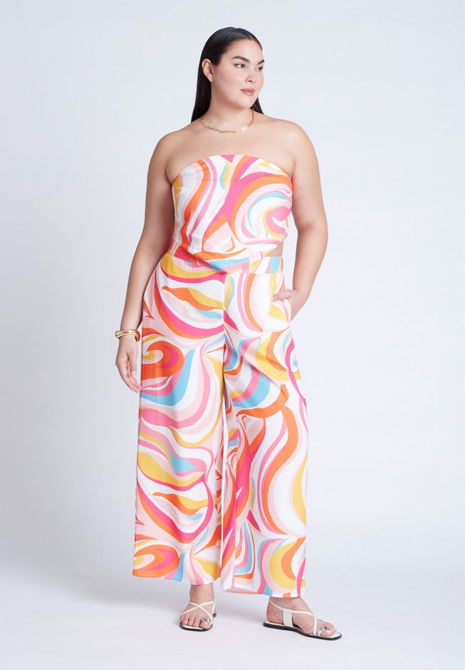 Printed Scarf Top image number null