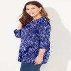 Suprema® 3/4 Sleeve V-Neck Tee image number null