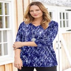 Suprema® 3/4 Sleeve V-Neck Tee image number null