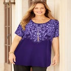 Dolman Sleeve Printed Tunic image number null