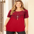 Dolman Sleeve Printed Tunic image number null