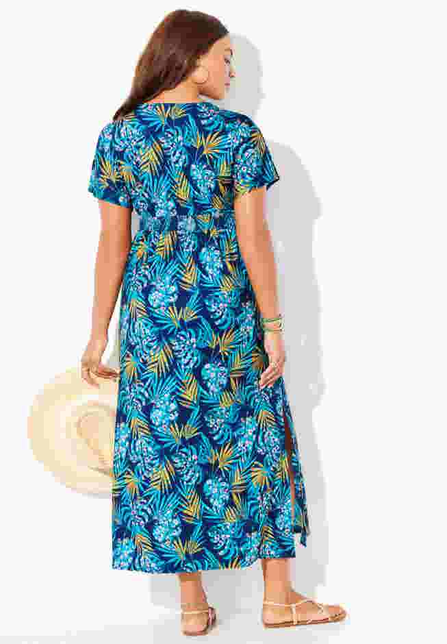 Pack N' Go Wrinkle-Resistant Maxi Cover Up Dress image number 1