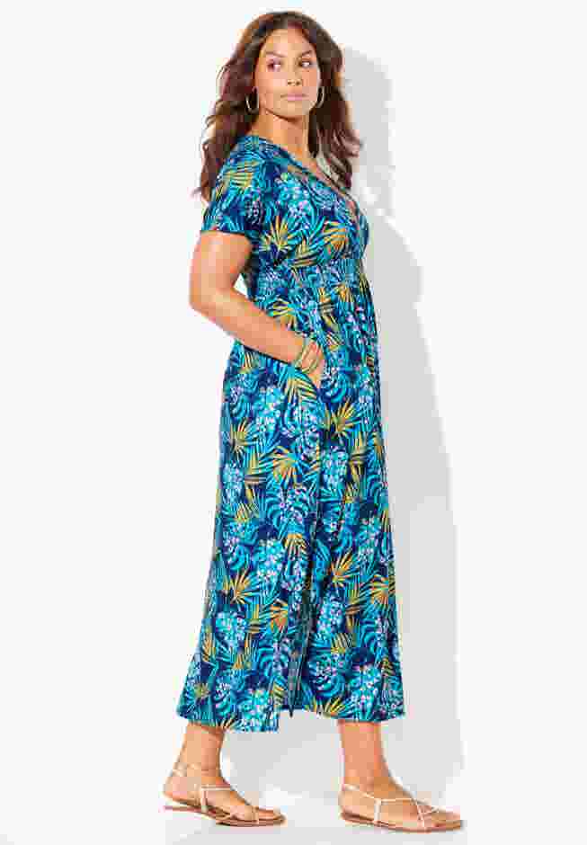 Pack N' Go Wrinkle-Resistant Maxi Cover Up Dress image number 2