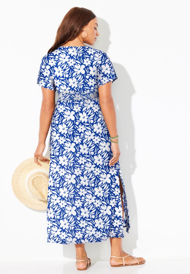 Pack & Go Wrinkle-Resistant Maxi Cover Up Dress image number 2
