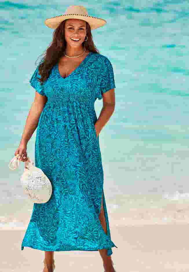 Pack N' Go Wrinkle-Resistant Maxi Cover Up Dress image number 0