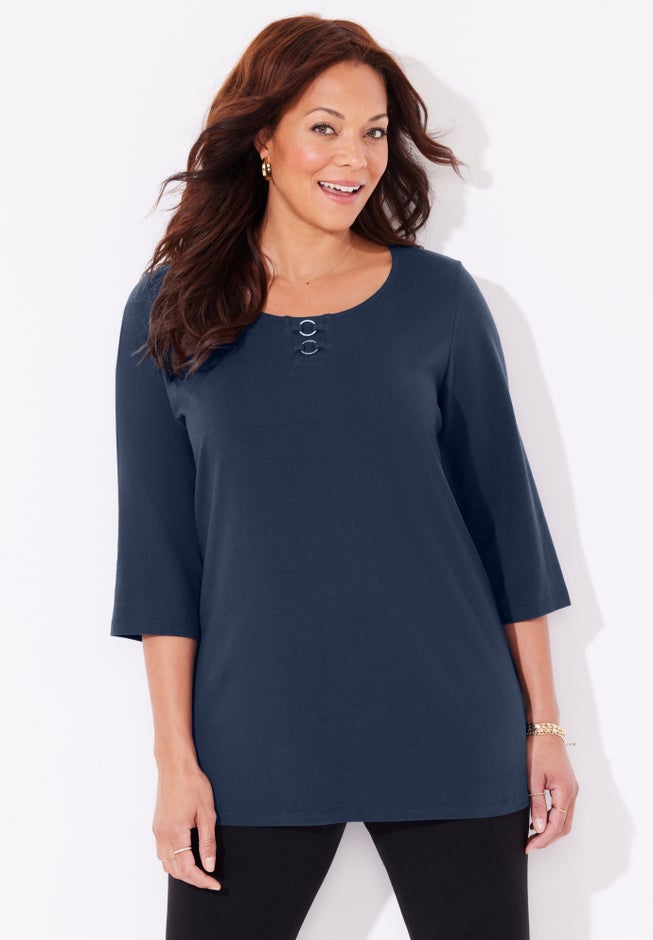 Suprema&reg; Studio Double-Ring Tee image number 3