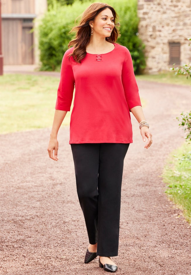 Suprema&reg; Studio Double-Ring Tee image number 4