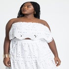 Scallop Eyelet Bandeau Top image number null