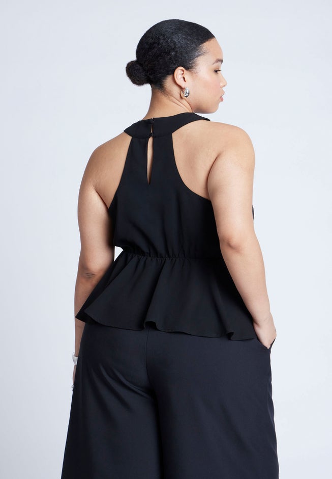 Halter Top With Peplum image number 1