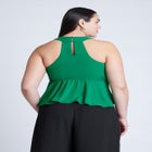 Halter Top With Peplum image number null