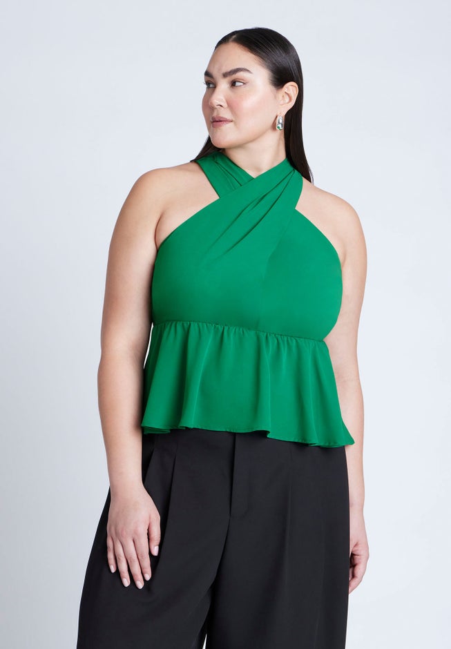 Halter Top With Peplum image number 2