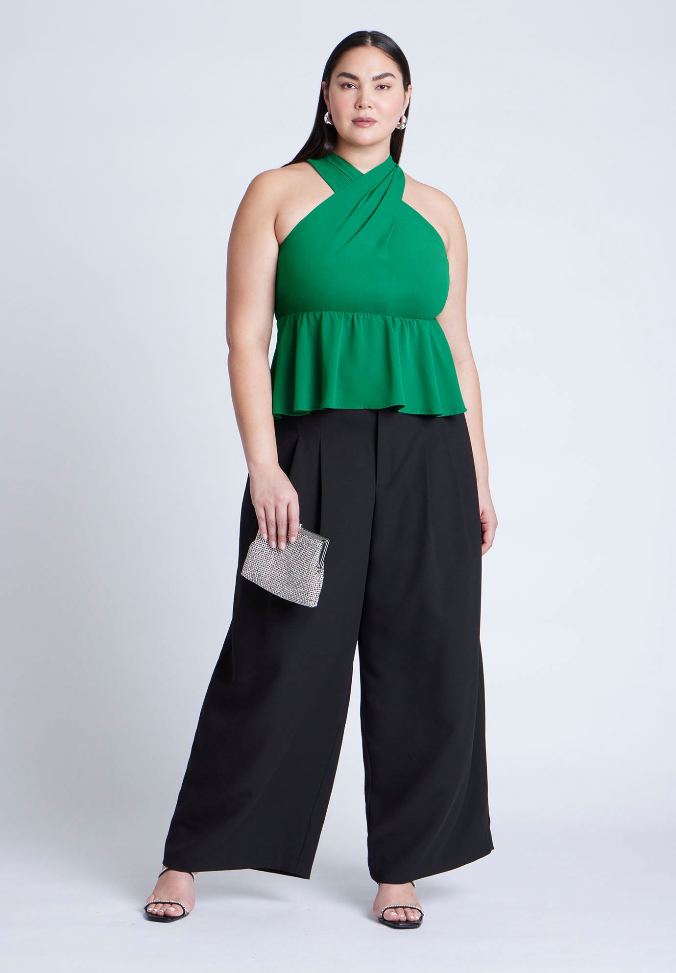 Halter Top With Peplum image number 4