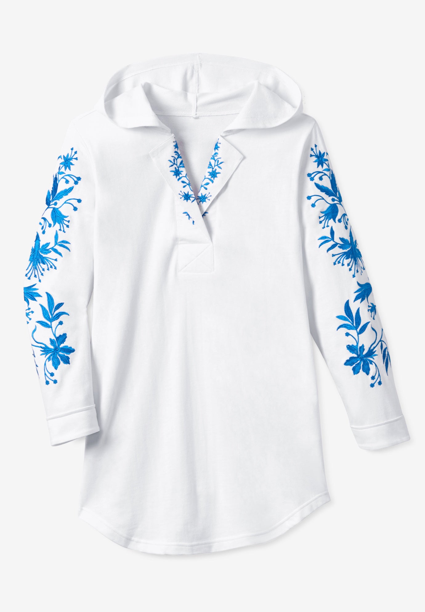 Embroidered Hoodie Sweatshirt image number 4