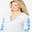 Embroidered Hoodie Sweatshirt image number null