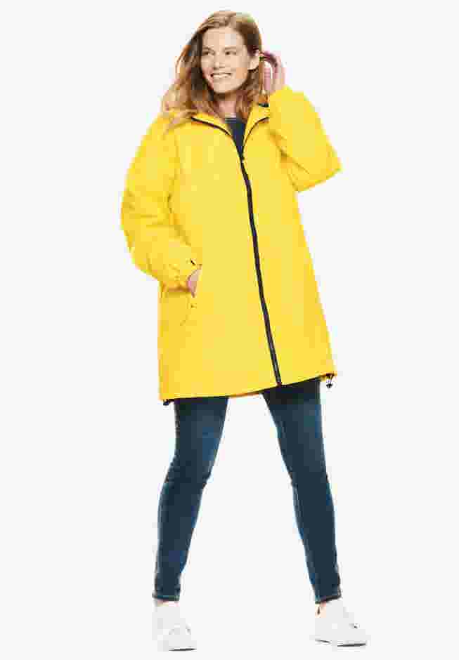 Hooded Slicker Raincoat image number 3
