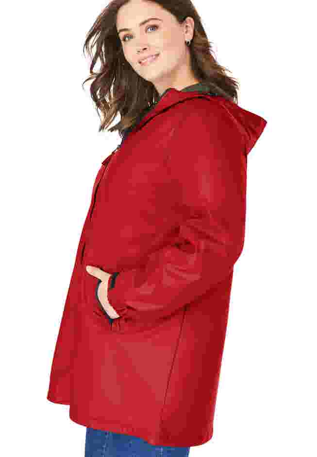 Hooded Slicker Raincoat image number 2