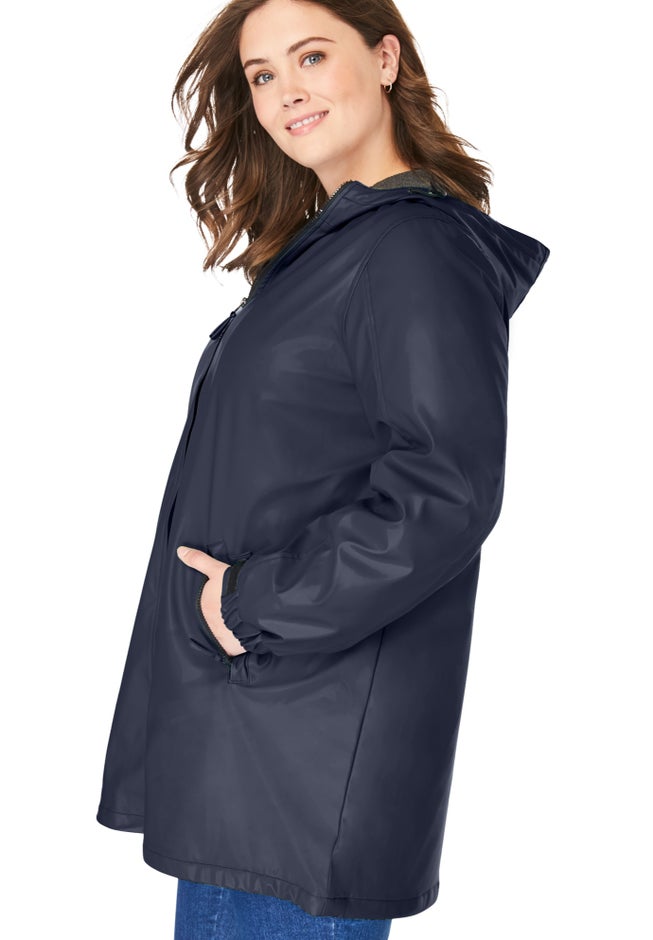 Hooded Slicker Raincoat image number 3