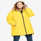 Fleece-Lined Mid-Length Slicker Raincoat image number 0