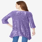 Handkerchief Hem Sequin Tunic image number null