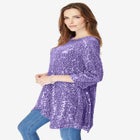 Handkerchief Hem Sequin Tunic image number null