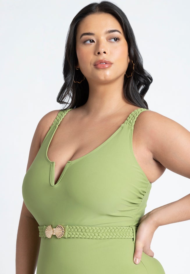 Seashell Clasp Belt One Piece image number 2