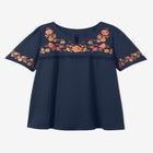 Embroidered Split-Neck Tunic image number null