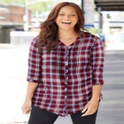 Featherweight Plaid Tunic image number null