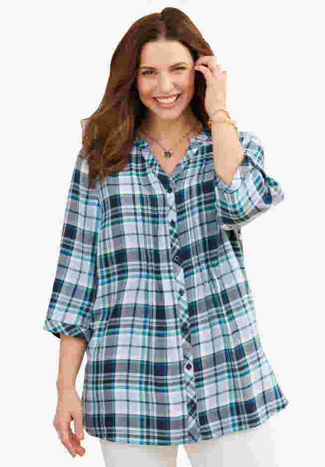 Featherweight Plaid Tunic image number 0
