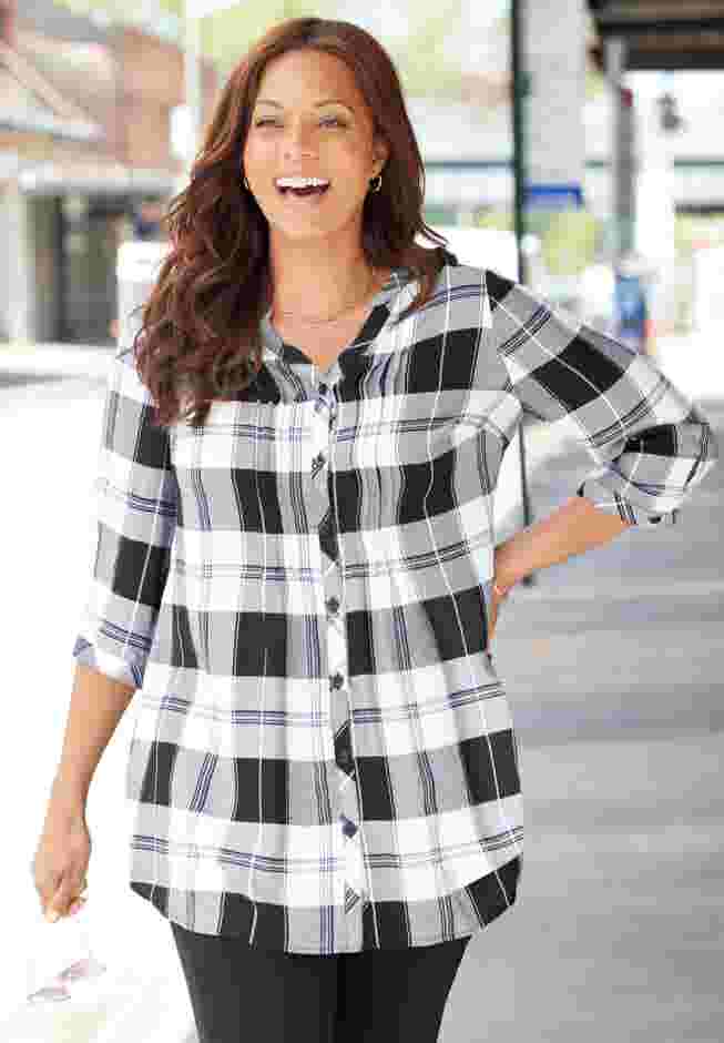 Featherweight Plaid Tunic image number 0