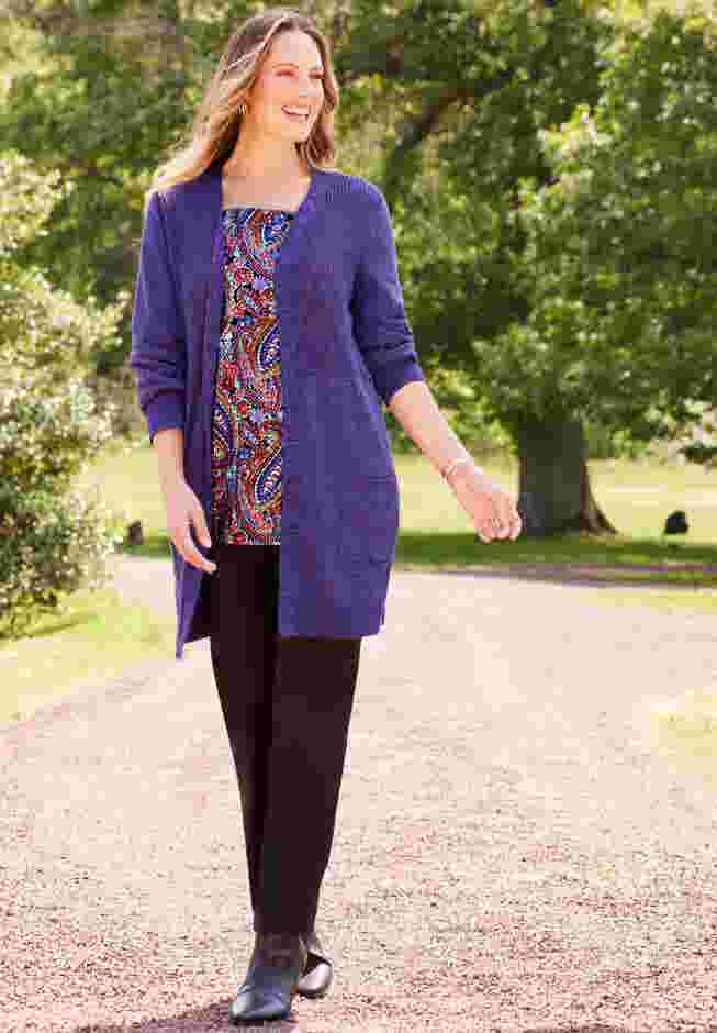 Marled Sweater Cardigan image number 3