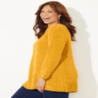 Chenille Cable-Knit Boatneck Sweater image number null