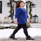 Chenille Cable-Knit Boatneck Sweater image number 2