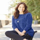 Chenille Cable-Knit Boatneck Sweater image number 0