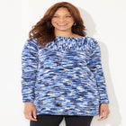 Chenille Cable-Knit Boatneck Sweater image number 0