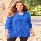 Cozy Chenille Zip Cardigan image number null