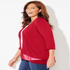 Mixed Media Cardigan image number null