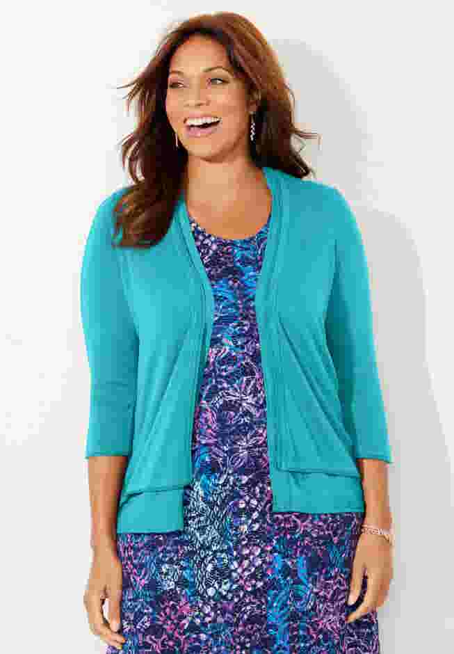 Mixed Media Cardigan image number 0