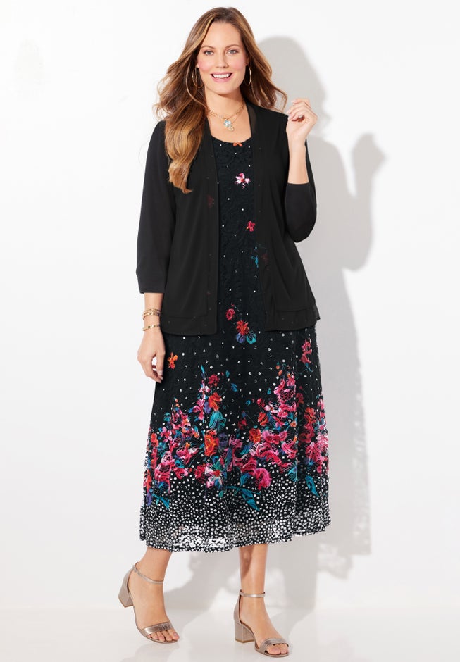 Mixed Media Cardigan image number 1