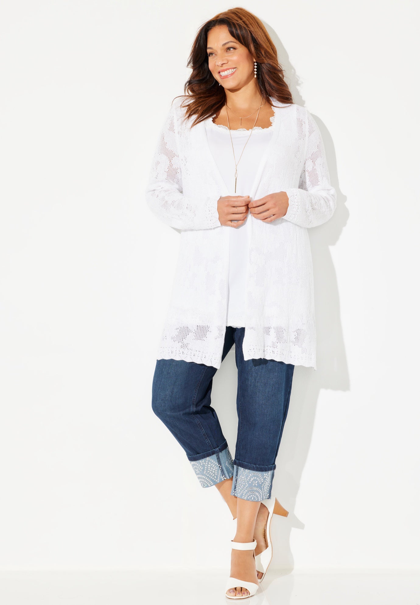 Pointelle Cardigan image number 0