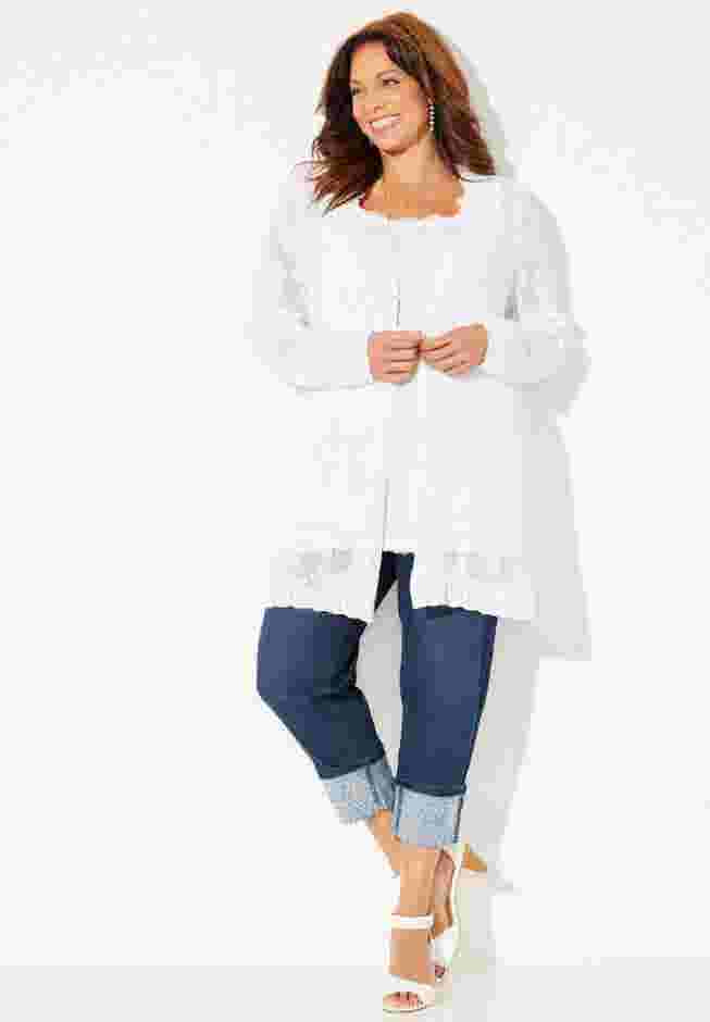 Pointelle Cardigan image number 0