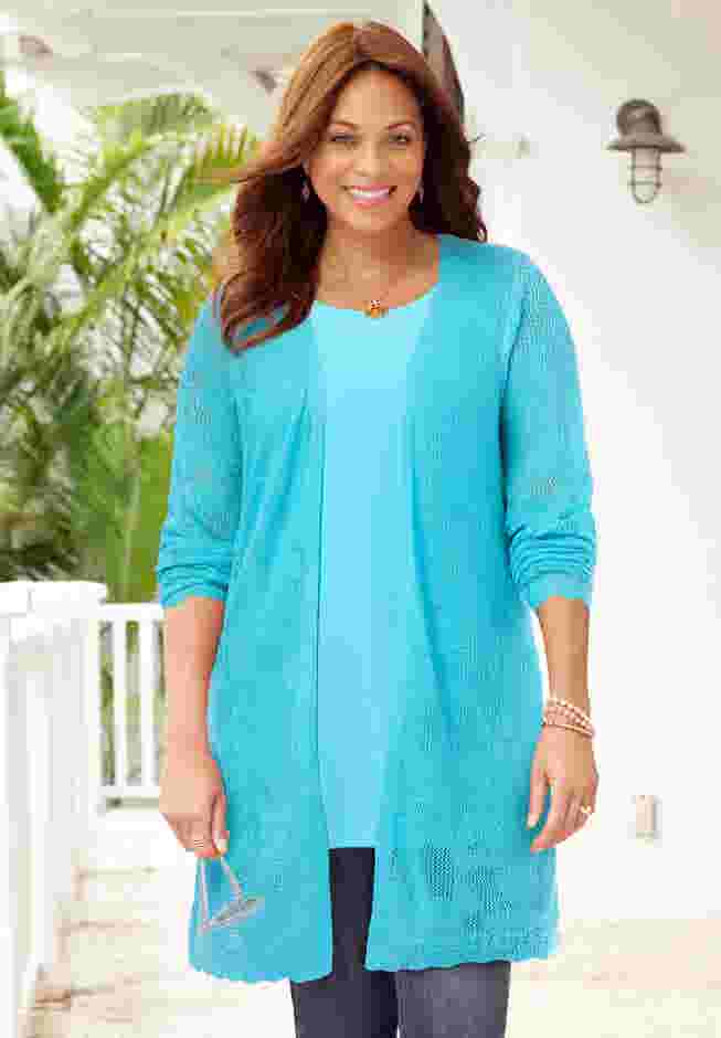 Pointelle Cardigan image number 0