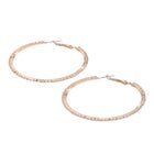 Rhinestone Hoop Earrings image number null
